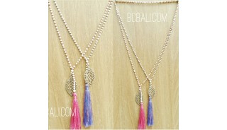 bali stone beads necklace tassels charms leaves fashion wholesale price